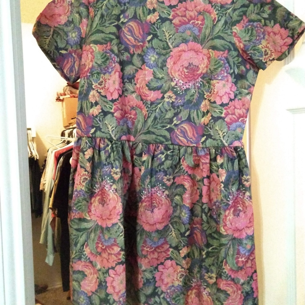 Floral mini baby doll dress